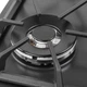 Газовая варочная поверхность для кухни WEILOR GM W 634 BL, черная эмалированная на 4 конфорки, газ-контроль - изображение 5