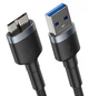 Кабель Baseus Cafule USB 3.0 to Micro-B 2A 1m Black (CADKLF-D0G) - зображення 2