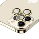 Защитное стекло Epik Metal Classic на камеру (в упак.) для Apple iPhone 15 Pro (6.1") / 15 Pro Max (6.7") Золотой / Gold - изображение 5