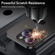 Захисне скло Epik Metal Classic на камеру (в упак.) на Apple iPhone 15 Pro (6.1") / 15 Pro Max (6.7") Бузковий / Rainbow - зображення 5