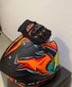 Мото перчатки KTM без пальцев дышащие с костяшкой Черно-оранжевый XXL - изображение 5