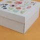 Коробка Подарочная Цветочная eko-kraft 200*200*100 мм - упак 3 шт - Романтичная Коробка с рисунком для сувениров - изображение 2