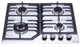 Газовая варочная поверхность Perfelli diamond mw69c inox - изображение 2