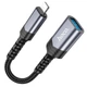 Адаптер Переходник HOCO iP male to USB female 2.0 converte OTG Lightning - USB 2.0 для телефона Серый - изображение 5