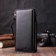 Вертикальный кошелек-клатч унисекс из натуральной кожи ST Leather 22532 Черный - изображение 8