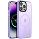 Противоударный TPU+PC Чехол Metal Buttons with MagSafe Colorful для Apple iPhone 14 Pro (6.1") Сиреневый - изображение 1