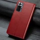 Кожаный чехол книжка GETMAN Gallant (PU) для Xiaomi Redmi Note 10 Pro / 10 Pro Max Красный (00000043341_3) - изображение 6