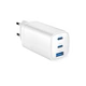 Зарядний пристрій Gembird USB-A + 2xType-C (PD18W + QC3.0 27W) white (TA-UC-PDQC65-01-W) - зображення 4