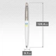 Ручка шариковая Parker JOTTER Originals UKRAINE White CT BP Трезубец сине-желтый 15032_T0017u - изображение 2