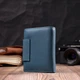 Жіноче портмоне з оригінальною монетницею із натуральної шкіри ST Leather Бірюзового кольору середнього розміру вертикального формату з магнітною застібкою (bg194fash50) - зображення 13
