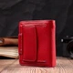 Женский вертикальный кошелек из натуральной кожи с монетницей ST Leather Красный (bg194fash53) - изображение 10
