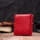 Жіночий вертикальний гаманець із натуральної шкіри з монетницею ST Leather Червоний (bg194fash65) - зображення 12