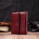 Кожаный женский кошелек с монетницей ST Leather Бордовый (259671) - изображение 7