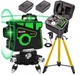 4D Нівелір лазерний рівень Hilda CROSS LASER LEVEL 12 ліній 360 перехресний 30 м зі штативом - зображення 1
