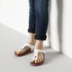 Klapki japonki dziecięce dla dziewczynki Birkenstock GIZEH Kids Birko-Flor Narrow 30 Biały/Fioletowy (4052001672522) - obraz 2