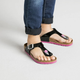 Klapki japonki dziecięce dla dziewczynki Birkenstock GIZEH Kids Birko-Flor Narrow 32 Czarny/Fioletowy (4052001218393) - obraz 2