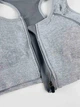 Спортивний топ 3322 Застібка-змійка спереду 4XL/5XL Сірий - зображення 3