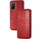 Кожаный чехол книжка GATMEN PREMIUM Cubic (PU) для Xiaomi Mi 10T / Mi 10T Pro Red - изображение 2