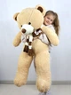 М'яка іграшка Ведмедик 120 см Stylebaby (000070) Бежевий - зображення 1