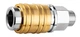 Муфта швидкознімна Neo Tools до компрессора, 1/4", 16бар, нержавіюча сталь, латунь - зображення 2