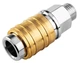 Муфта швидкознімна Neo Tools до компрессора, 1/4", 16бар, нержавіюча сталь, латунь - зображення 4