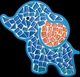 Скляна мозаїка Mosaaro Слоник 192х216 мм (MA7000) - зображення 3
