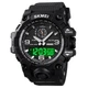 Часы наручные 1586BK SKMEI с подсветкой, BLACK-BLACK - изображение 2