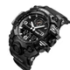 Часы наручные 1586BK SKMEI с подсветкой, BLACK-BLACK - изображение 3