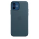 Чехол кожаный Wave Premium AAA Leather Case with MagSafe для Apple iPhone 12/12 Pro Baltic Blue - изображение 1
