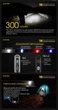 Мощный мини-наключительный фонарь Nitecore TIKI (300Люмен, 71м, УФ 365нм, USB Type-C) - изображение 5