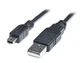 Кабель REAL-EL USB - mini USB V 2.0 (M/M), 1.8 м, чорний (EL123500006) - изображение 1