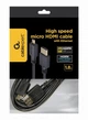 Кабель Cablexpert HDMI - micro-HDMI V 2.0 (M/M), 1.8 м, чорний (CC-HDMID-6) пакет - зображення 4