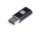 Адаптер REAL-EL micro USB - USB Type-C (F/M), Black (EL123500018) - изображение 1
