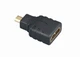Адаптер Cablexpert HDMI - microHDMI (F/M), чорний (A-HDMI-FD) - зображення 1