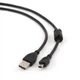 Кабель Cablexpert Premium USB - mini USB V 2.0 (M/M), ферит, 1.8 м, чорний (CCF-USB2-AM5P-6) - изображение 1