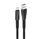 Кабель ColorWay USB - USB Type-C (M/M), Zinc Alloy + Led, 2.4 А, 1 м, Black (CW-CBUC035-BK) - изображение 3