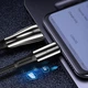 Кабель ColorWay USB - USB Type-C (M/M), Zinc Alloy + Led, 2.4 А, 1 м, Black (CW-CBUC035-BK) - изображение 6