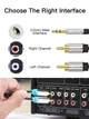 Кабель Vention AUX 3.5 mm M - 2xRCA M, 1 m, Black (BCFBF) - зображення 6
