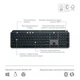 Клавiатура бездротова Logitech MX Keys S Plus Palm Rest Graphite (920-011589) - зображення 5