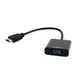Адаптер Cablexpert HDMI - VGA V 1.4 (M/F), 0.15 м, Black (A-HDMI-VGA-03) - зображення 1