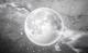Флизелиновые фотообои звездного неба Черно-белая луна на бетоне (13574V)+клей - изображение 2
