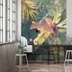 Флизелиновые фото обои листья 184 x 254 см Экзотические тропические цветы (13790V4A)+клей - изображение 1