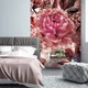Флизелиновые фото обои любовь 184x254 см Красивые красные цветы (13529V4A)+клей - изображение 5