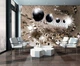 Флизелиновые фотообои 254x184 см 3D черные шары в тоннеле из пазл (10233V4)+клей - изображение 6