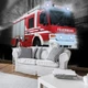 Флизелиновые фотообои 254x184 см Пожарная машина на черно-белом фоне (2023V4)+клей - изображение 6