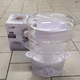 Пароварка домашня Clatronic DG 3665 White електрична трирівнева скороварка на 800 Вт об'єм 11 л для приготування рису риби та овочів на пару - зображення 4