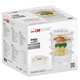Пароварка домашня Clatronic DG 3665 White електрична трирівнева скороварка на 800 Вт об'єм 11 л для приготування рису риби та овочів на пару - зображення 8