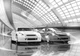 Авто флізелінові фотошпалери 3д машини 312x219 см Чорно-білі спортивні кари в гаражі (11394VEXXL) +клей - зображення 2