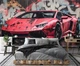Флизелиновые 3д фотообои автомобили на стену 254x184 см Красная Ламборджини в краске на фоне улицы с граффити (14702V4) +клей - изображение 4