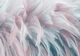 Розовые флизелиновые фотообои 3D Абстрактные пастельные нежные перья в стиле Бохо (13989V)+клей - изображение 4
